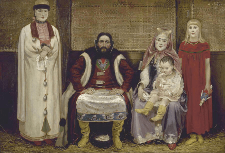 Картина А. П. Рябушкина «Семья купца в XVII веке»