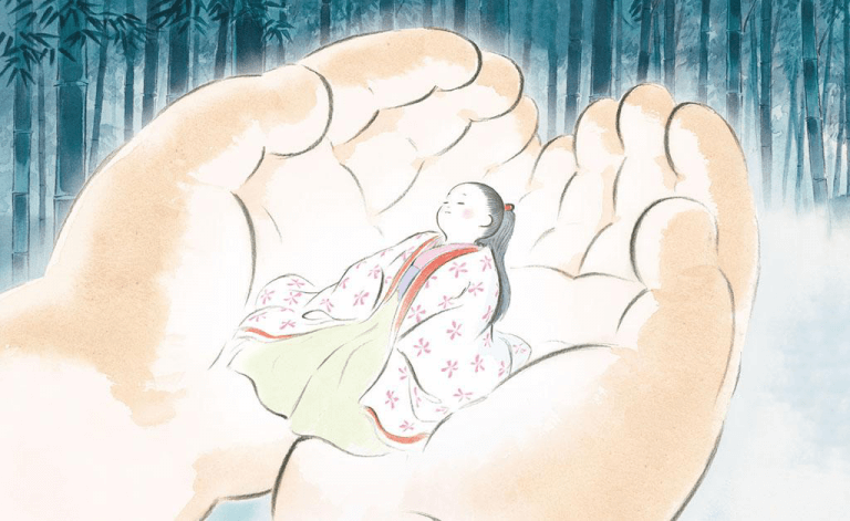 Кадр из мультфильма «Сказание о принцессе Кагуя»