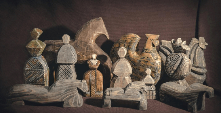 Славянские деревянные игрушки