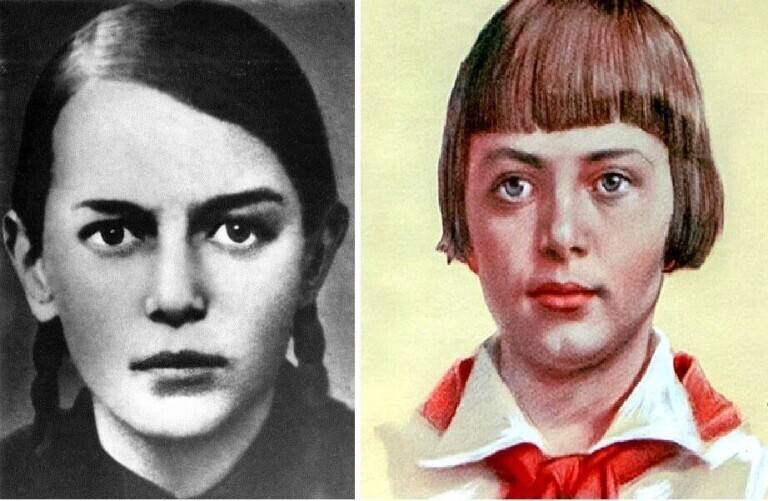 Юная партизанка, зверски замучена фашистами Зинаида Портнова